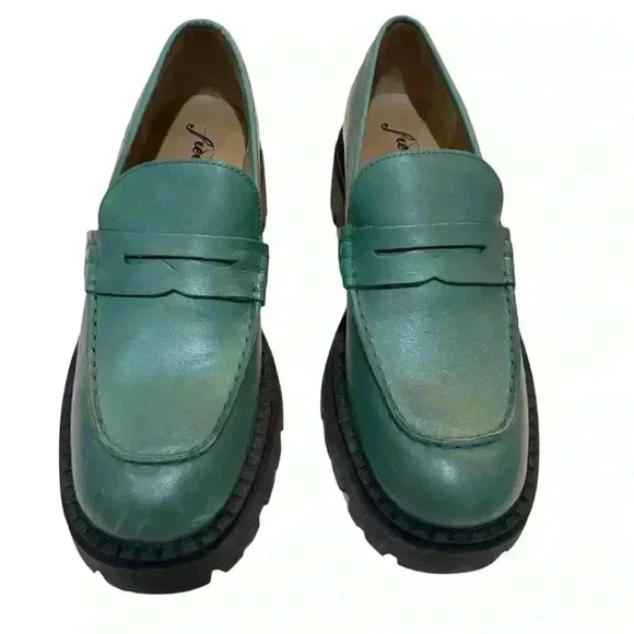 Free People Lyra Lug Sole Loafers Women EU 39.5 US 9-9.5 - Picture 6 of 14